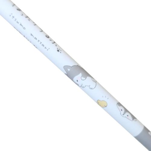 鉛筆 ぽったりうるふ マット軸えんぴつ 2B 新入学 新学期準備文具 かわいい