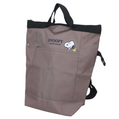 Yahoo! Yahoo!ショッピング(ヤフー ショッピング)スヌーピー グッズ エコバッグ キャラクター エコバッグ リュックタイプ 保冷サポート ひょっこりポケット