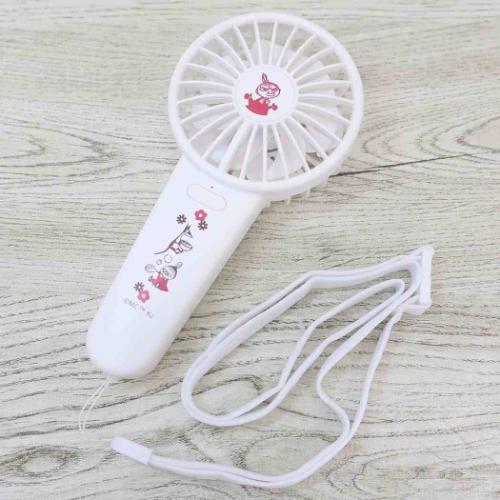 携帯用扇風機 ダブルハンディファン ムーミン お花いっぱい カミオジャパン 北欧 熱中症対策 USB充電