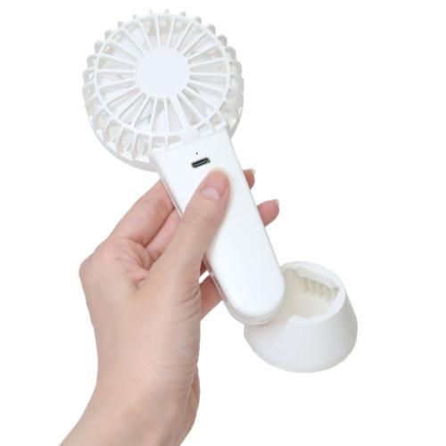 携帯用扇風機 ダブルハンディファン ムーミン お花いっぱい カミオジャパン 北欧 熱中症対策 USB充電