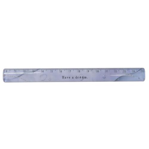 クリアドーム定規 CHILL DROP ものさし カミオジャパン Simple mood style グッズ