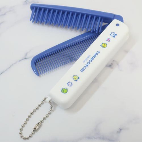 ヘアブラシ 折りたたみブラシ＆コーム たまごっち ドット整列 カミオジャパン プレゼント かわいい 折りたたみくし