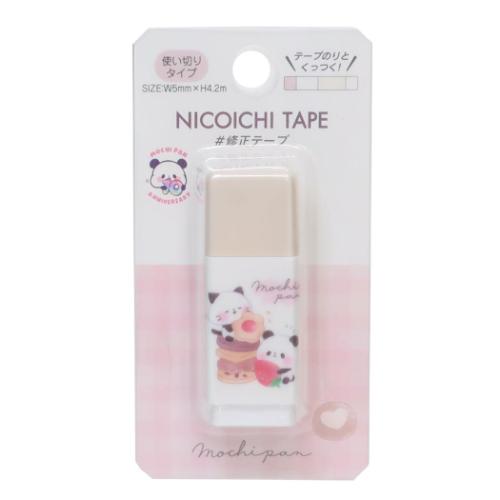 もちもちぱんだ 修正テープ NICOICHI TAPE スイーツ