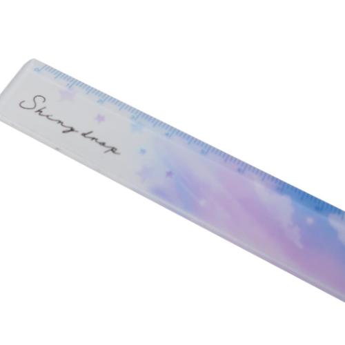 ものさし 空 スリム17cm定規 SHINY DROP カミオジャパン 新学期準備文具