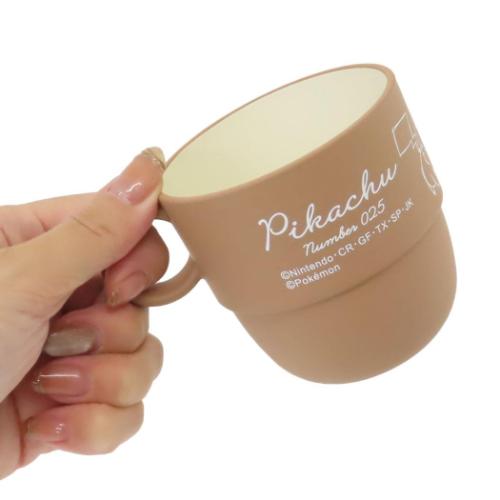 マグカップ 樹脂製スタッキングカップミニ ポケットモンスター ポケモン ピカチュウ モカ カミオジャパン プラスチック 食器 レンジ対応