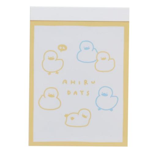 メモ帳 COLOR DAYS ミニミニメモ AHIRU DAYS 新学期準備文具 かわいい