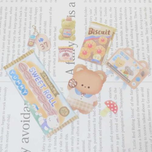 フレークシール ぎゅっつめコレクションシールフレーク クマ カミオ