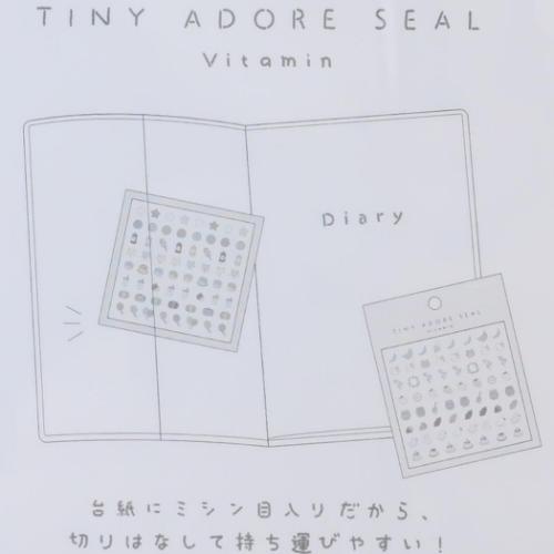 シールシート TINY ADORE SEAL FRESH カミオジャパン デコレーション 手帳デコ