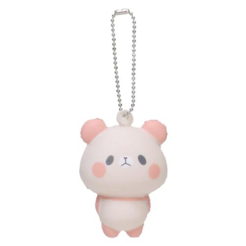 非売品☆自分ツッコミくま☆キーホルダー2個セット　スクイーズ ついてくよ。 自分ツッコミくま キーホルダー
