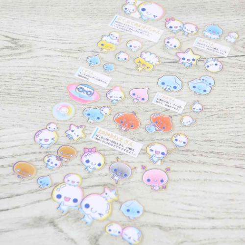 シールシート 大人の図鑑シール ぷくぷくあわわちゃん カミオ