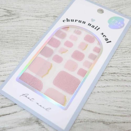 フットネイルシール コスメ雑貨 シンプルピンク カミオジャパン ネイルアート かわいい