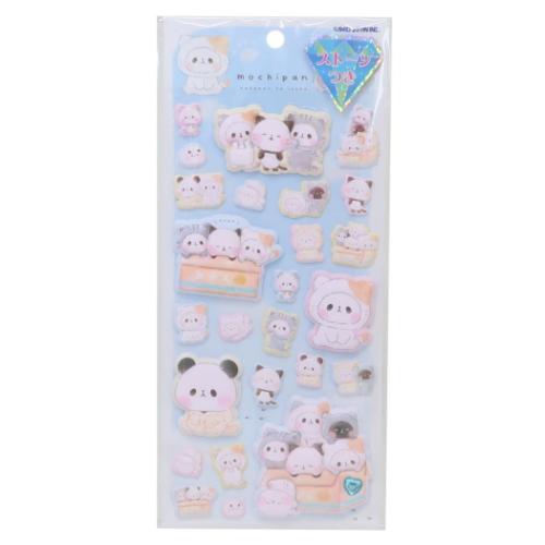 スーパーもっちりシール シールシート もちもちぱんだ ねこ