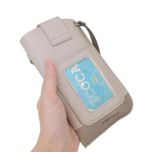 スヌーピー 眼鏡ケース パスケース付フラットメガネケース WRITING ピーナッツ