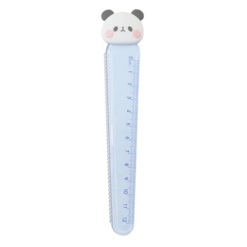 もちもちぱんだ かわいい ものさし ラバーマスコット付き定規 グッズ