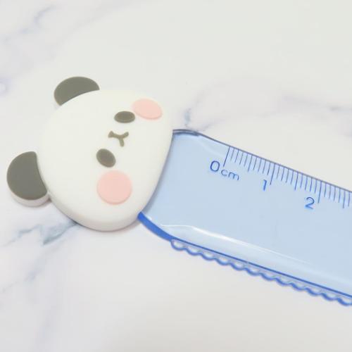 もちもちぱんだ かわいい ものさし ラバーマスコット付き定規 グッズ