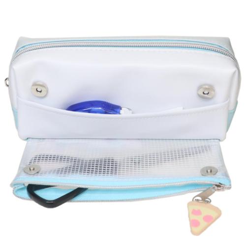 ペンポーチ フラップ付BOXペンケース もぐにゃん mogunyan ピザ カミオ