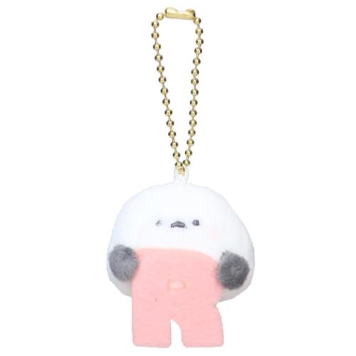 イニシャルマスコットキーホルダー マスコット シマエナガ R カミオジャパン かわいい