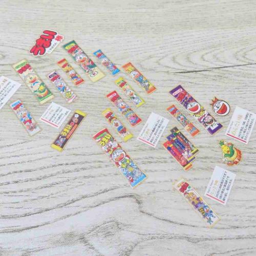 大人の図鑑シール うまい棒 シールシート お菓子パッケージ カミオ
