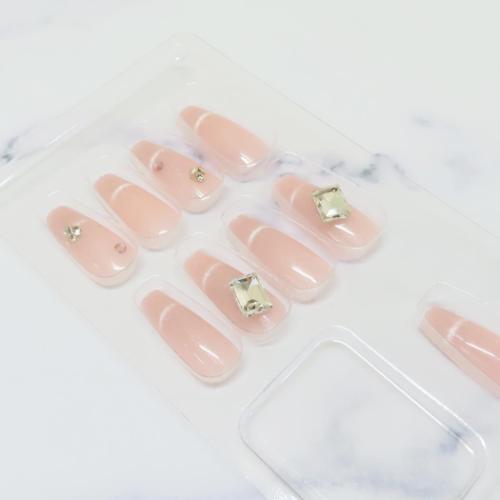 コスメ雑貨 ネイルチップ ロングスクエアタイプ PINK MAGNET カミオジャパン 付け爪