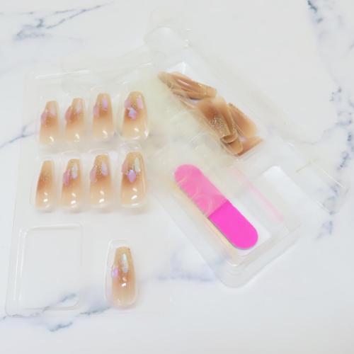 コスメ雑貨 ネイルチップ ロングスクエアタイプ AUROLA STONE カミオジャパン