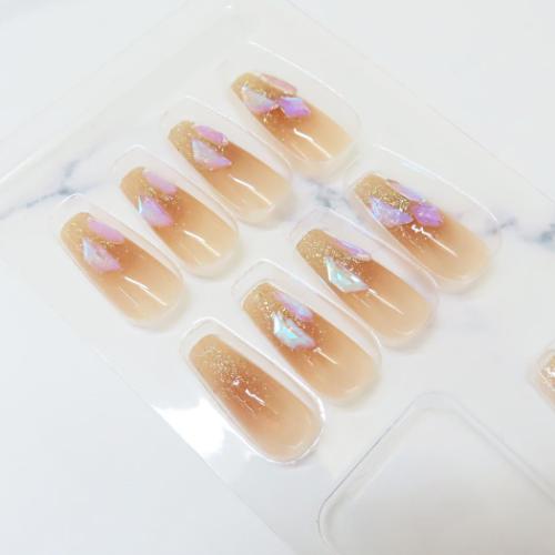 コスメ雑貨 ネイルチップ ロングスクエアタイプ AUROLA STONE カミオジャパン