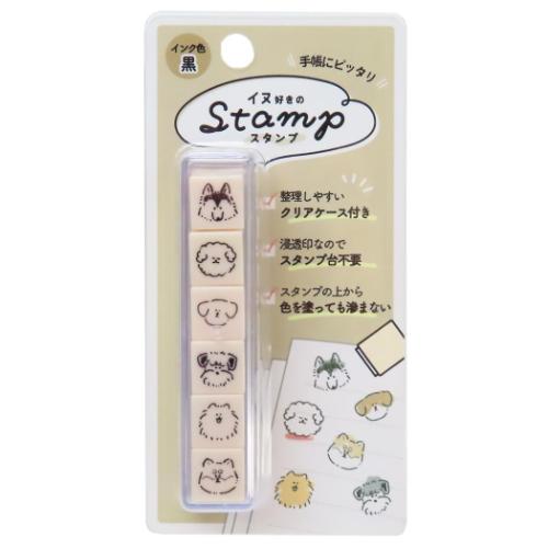 はんこ 6連スタンプ イヌ好きのスタンプ カミオジャパン 爆買
