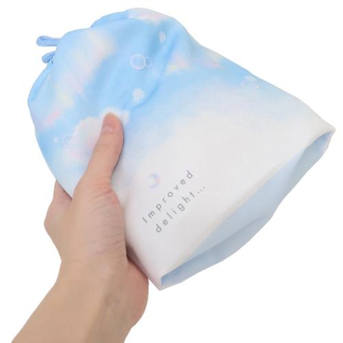 巾着袋 マチ付き巾着 きんちゃくポーチ SECRET DREAM カミオジャパン 新学期準備
