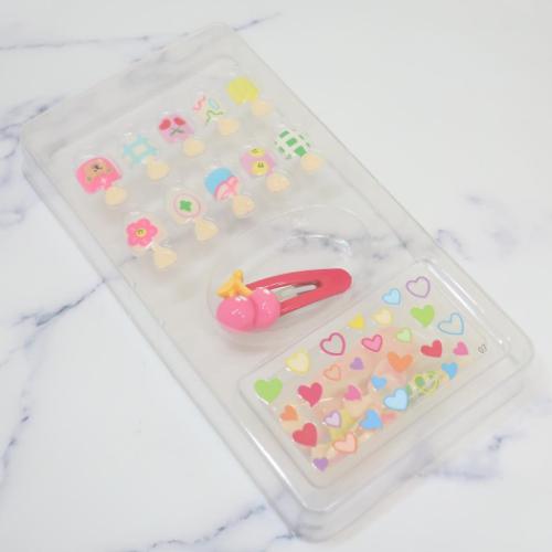 キッズコスメ キッズネイルチップセット カラフルポップ カミオジャパン 付け爪 未就学児 低学年向け