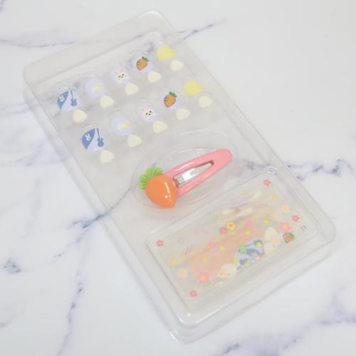 キッズコスメ キッズネイルチップセット うさぎ カミオジャパン 付け爪 未就学児 低学年向け