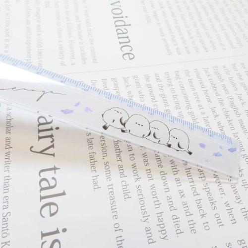 ものさし ずっとシマエナガ スリム17cm定規 mellow enaga 新入学 新学期準備文具 小学生 かわいい