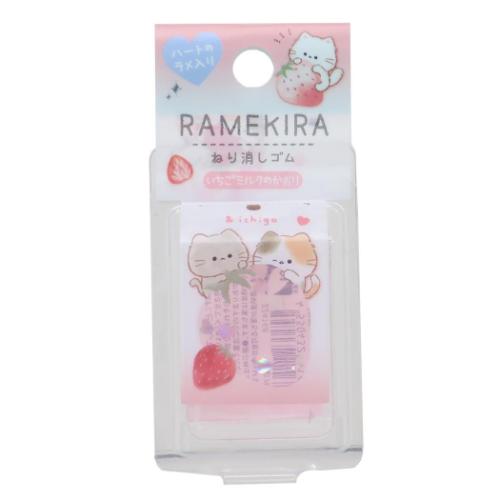 消しゴム RAMEKIRAねり消し MOGUNYAN イチゴ カミオジャパン