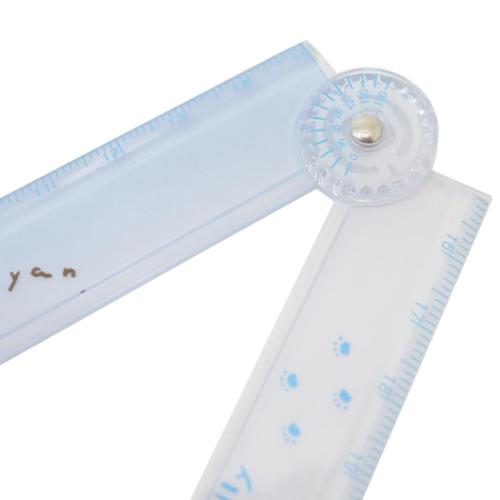 ものさし 分度器付き折りたたみ定規 もぐにゃん 空ゼリー カミオジャパン