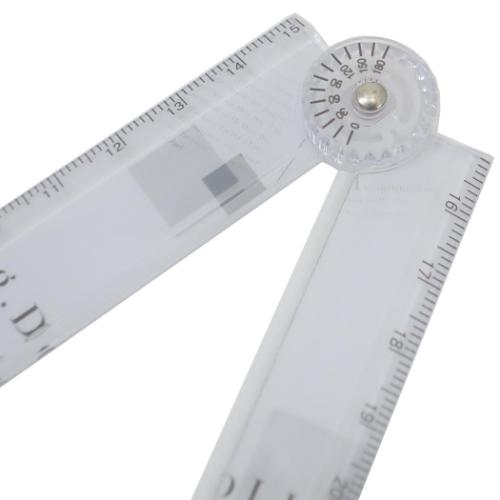 ものさし 分度器付き折りたたみ定規 GRAY DOLL カミオジャパン