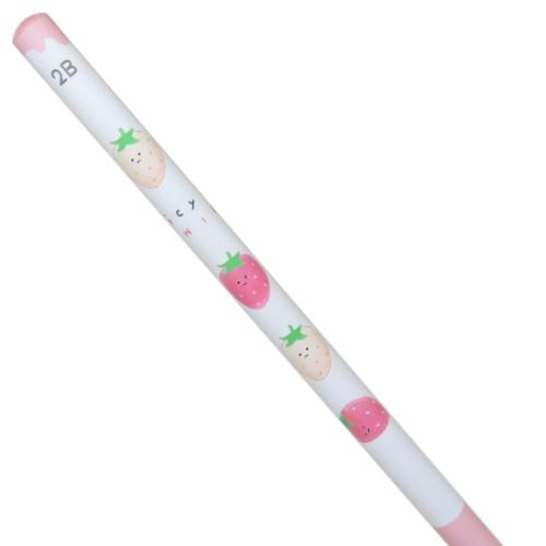 鉛筆 ジューシーないちご 鉛筆2B タテ 新学期準備文具 かわいい