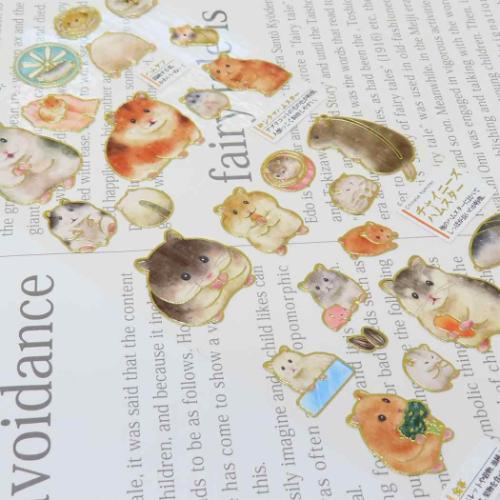 シールシート 大人の図鑑シール ハムスター カミオジャパン