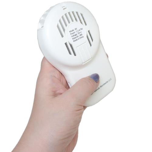 首掛けハンズフリーファン 携帯用扇風機 スヌーピー CLOSE UP2 ピーナッツ カミオジャパン