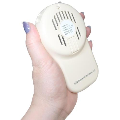 首掛けハンズフリーファン 携帯用扇風機 ドッグディッシュ スヌーピー ピーナッツ カミオジャパン 熱中症対策