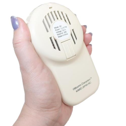 首掛けハンズフリーファン 携帯用扇風機 ムーミン 北欧 リトルミイとお花 カミオジャパン 熱中症対策