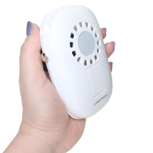 ダイカット首掛ハンズフリーファン 携帯用扇風機 ピーナッツ スヌーピー Smile Snoopy カミオジャパン