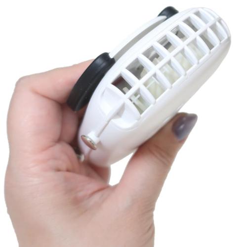 ダイカット首掛ハンズフリーファン 携帯用扇風機 ピーナッツ スヌーピー Smile Snoopy カミオジャパン