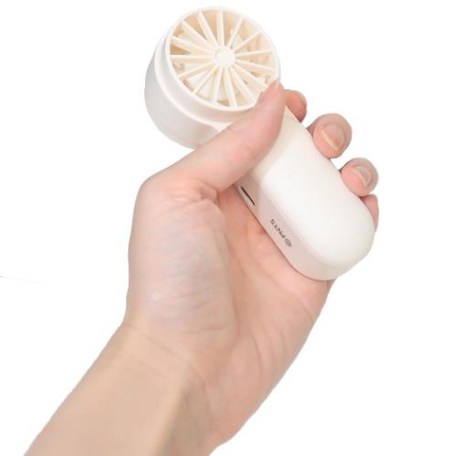 携帯用扇風機 コンパクトハンディファン フワフワ スヌーピー ピーナッツ カミオジャパン