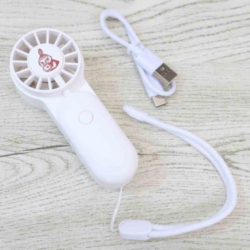 ムーミン コンパクトハンディファン 携帯用扇風機 リトルミイとお花 北欧 キャラクター グッズ