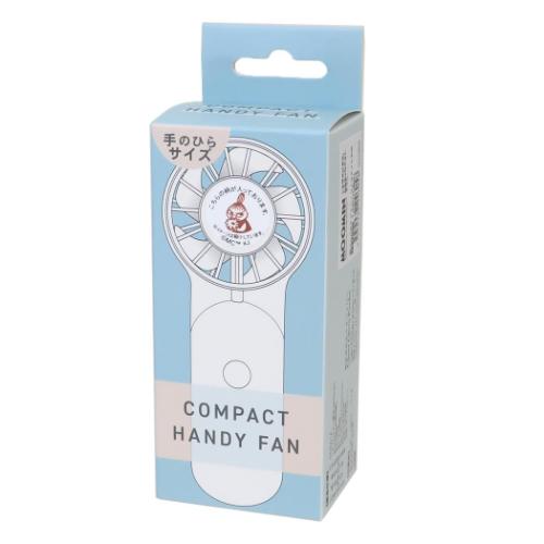 ムーミン コンパクトハンディファン 携帯用扇風機 リトルミイとお花 北欧 キャラクター グッズ