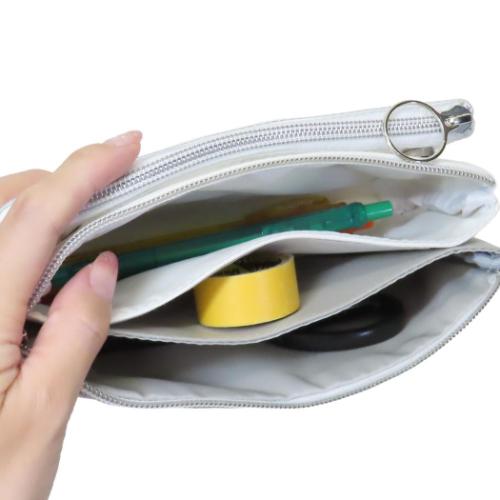 サンカクマルチペンケース ゆるにゃー ペンポーチ カミオジャパン リボンちらし グッズ