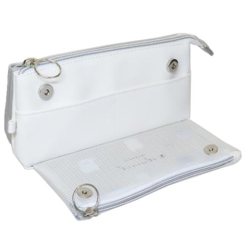 サンカクマルチペンケース ゆるにゃー ペンポーチ カミオジャパン リボンちらし グッズ