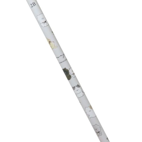 鉛筆 ゆるにゃー 鉛筆2B リボンちらし 新学期準備文具 かわいい