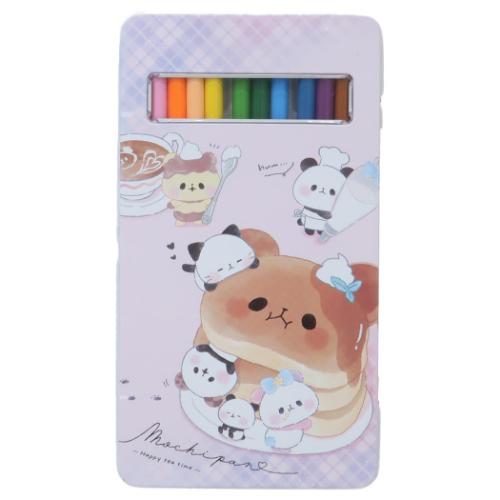 色鉛筆 缶ケース入12色色鉛筆 もちもちぱんだ もちもちティータイム カミオジャパン 新学期準備文具 かわいい