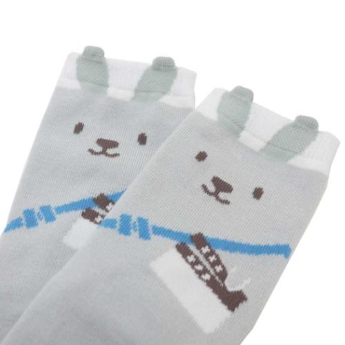 女性用靴下 ひょっこりクルーソックス レディース LAPPY カチンコ カミオジャパン かわいい