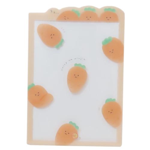 したじき ジューシーなおやさい ダイカット下敷き にんじん カミオジャパン 新学期準備文具