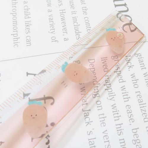 ものさし ジューシーなおやさい 17cmスリム定規 にんじん 新学期準備文具